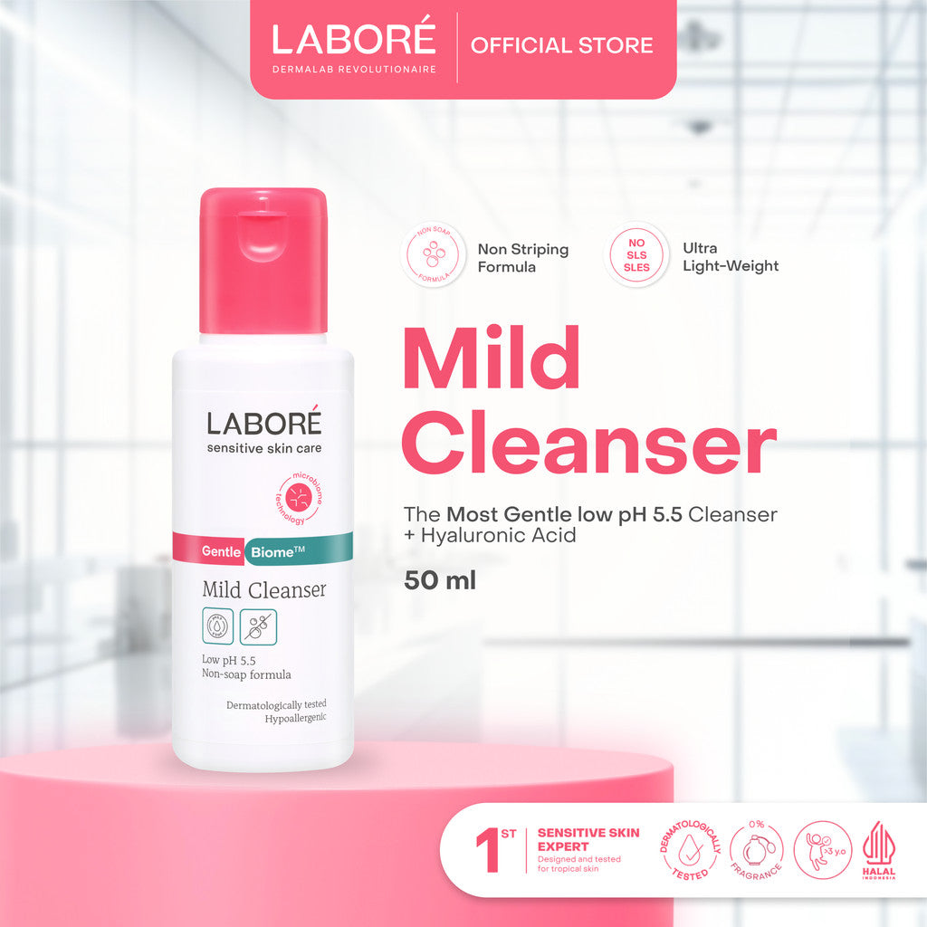 Labore Sensitive Skin Care GentleBiome Mild Cleanser 225 ml - Pembersih Wajah - Lembut - Cocok untuk Kulit Sensitif - Melembabkan