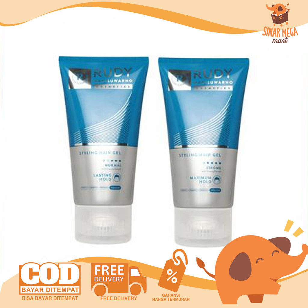 RHC Rudy Hadisuwarno Cosmetics Styling Hair Gel 150ml - Strong Maximum Hold & Normal Lasting Hold | Membuat Tatanan Rambut