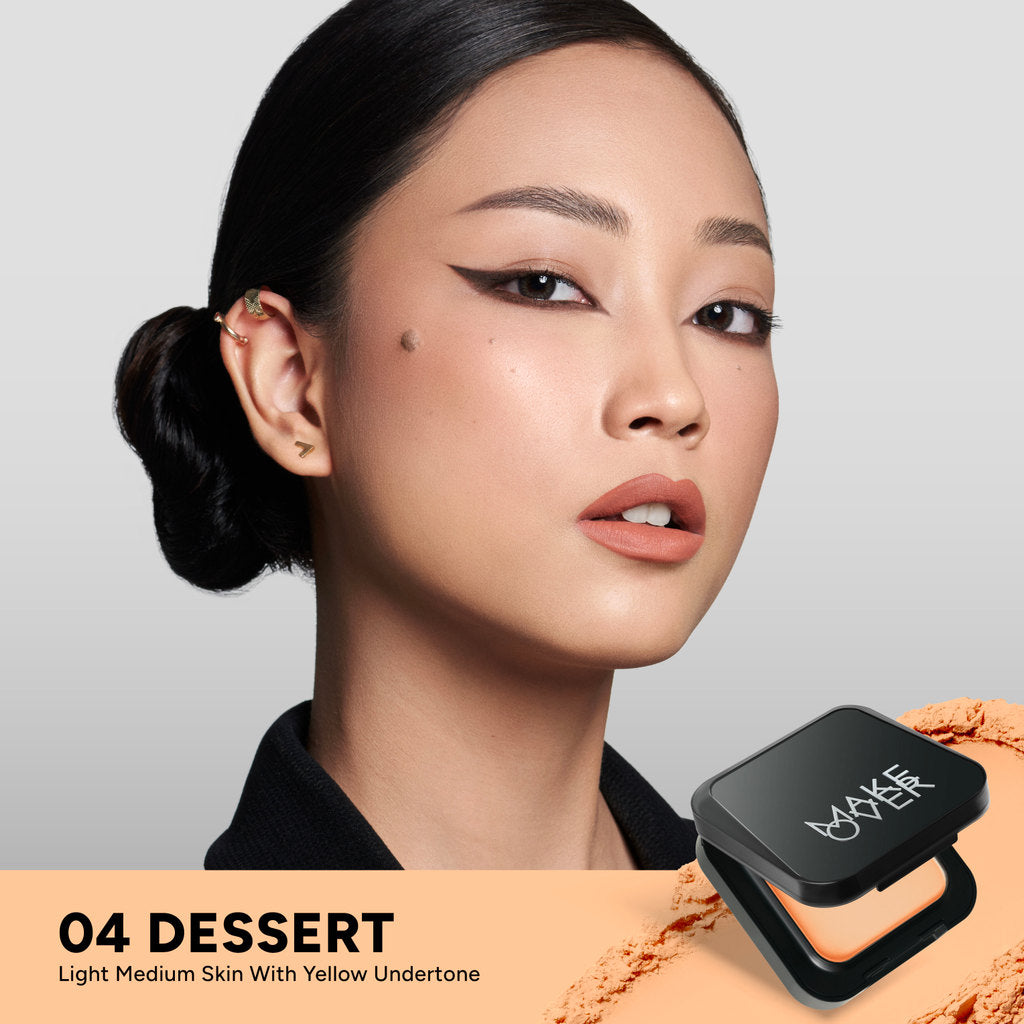 [SPECIAL 11.11] NEW! MAKE OVER Perfect Cover Powder Foundation - TWC Two Way Cake Cover Melt and Blur Powder 16H Blurring Velvet Smooth Finish Bedak Padat Compact High Coverage Ringan Wajah Flawless Make Up Tahan Lama Non-Comedogenic BEST SELLER