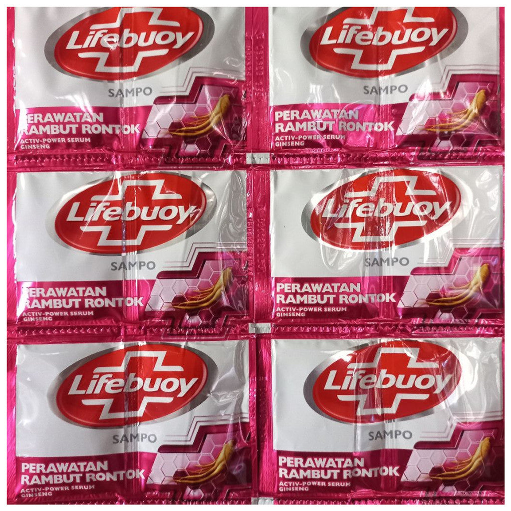 LIFEBUOY Shampoo Sachet RENCENG 12 Pcs | Shampo Lifebuoy 10ml Anti Ketombe, Kuat & Berkilau