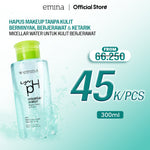 [SPECIAL 11.11] Emina Low pH Micellar Water Complete Series - Kering dan Kusam, Berminyak dan Berjerawat, Kulit Sensitif 125ml & 300ml | Pembersih Wajah Gentle Makeup Remover Double Cleansing Acne Skin Mencerahkan Menghaluskan Brightening Glowing