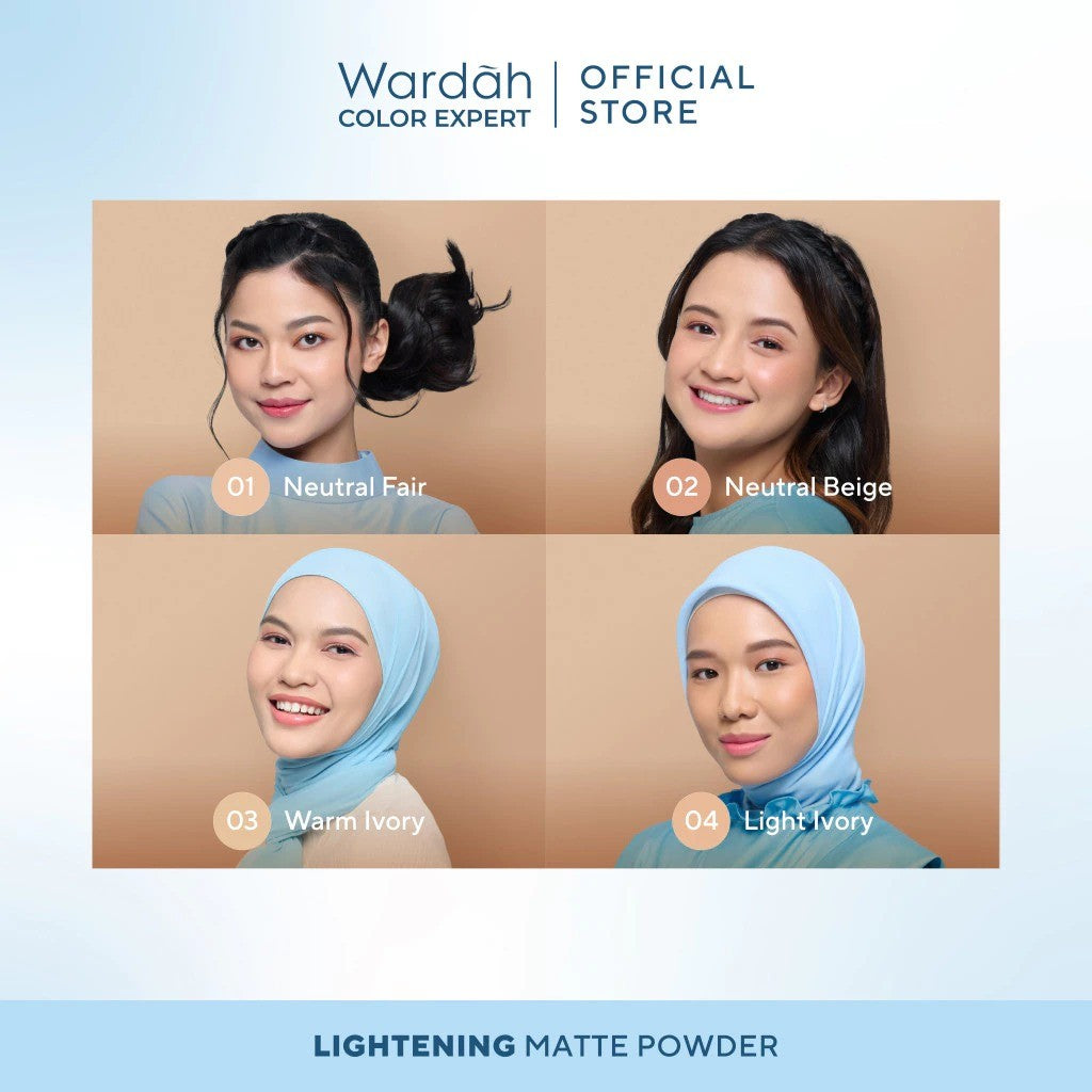 [PAKET BEDAK NATURAL] WARDAH Lightening Fresh BB Tint 15ml + Lightening Matte Powder 20g - Bedak Tabur dengan Smooth Matte Finish SPF 20 PA dan Serum Niacinamide, Flawless, Base Makeup Super Ringan Cushion Foundation TWC Tahan Air Tahan Lama - Makeup