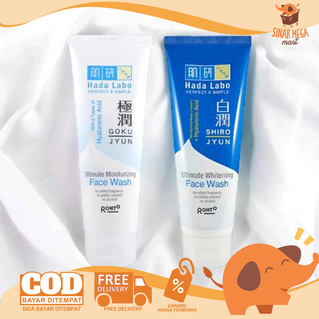 HADA LABO HADALABO Ultimate Moist Face Wash Brightening Shirojyun 50g | Gokujyun 50g Sabun Cuci Muka