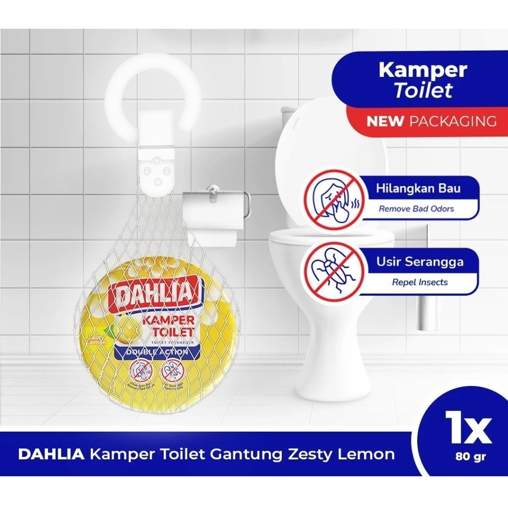 Dahlia Pengharum Ruangan Gantung Kamper Refill Bulat Jaring 80gr