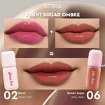 [SPECIAL 11.11] Emina Jelly Stain & Glass Tint - Lip Tint Korea Glossy Ombre Tahan 12 Jam Ringan Longlasting Transferproof SPF 25 Vitamin E Makeup Lip Stain Lembab Lipgloss Lip Matte Lipstick Lip Care Anak Sekolah