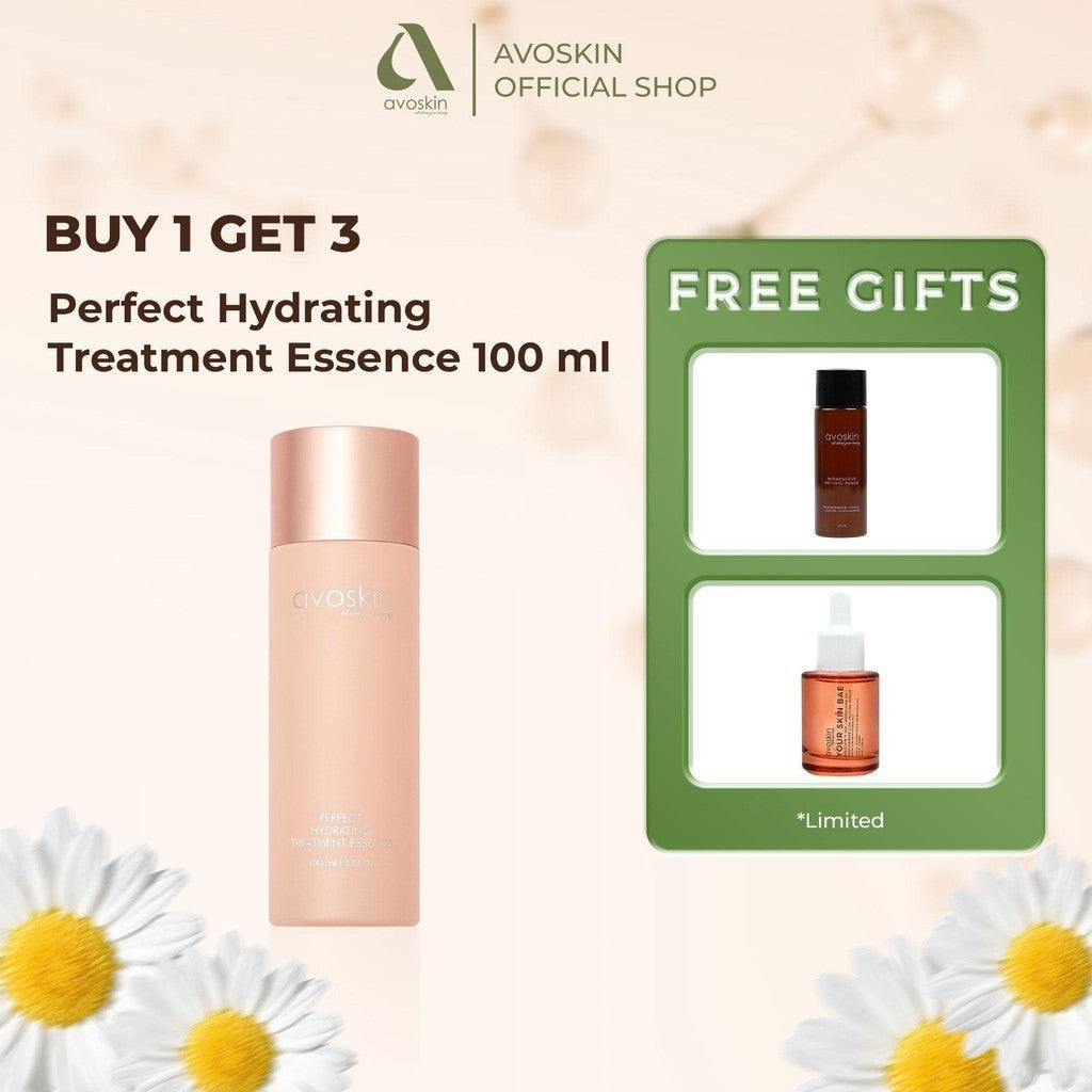 [BUY 1 GET 3] Avoskin Perfect Hydrating Treatment Essence 100ml ED 10/26 Free Retinol Toner 20ml & YSB Azeclair Serum
