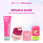 [SPECIAL 11.11] [MUST HAVE] GLOW COMPLETE KIT EMINA BRIGHT STUFF ISI 5 (Micellar Water, Face Wash, Toner, Serum, Moisturizing Cream)