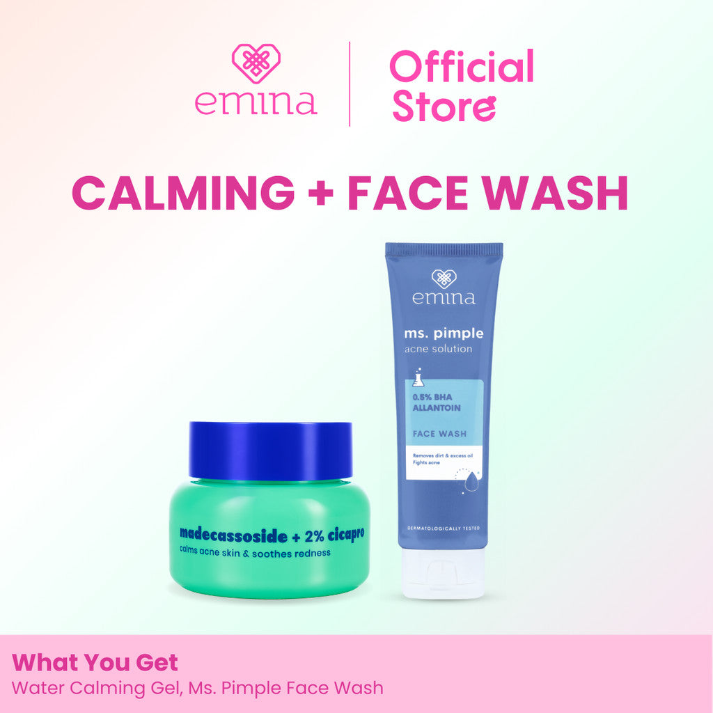 [SPECIAL 11.11] Emina Water Calming Gel Moisturizer 30g | Mengurangi Jerawat & Meredakan Kemerahan, Soothing, untuk Kulit Berminyak/Sensitive, Pelembab Seringan Air