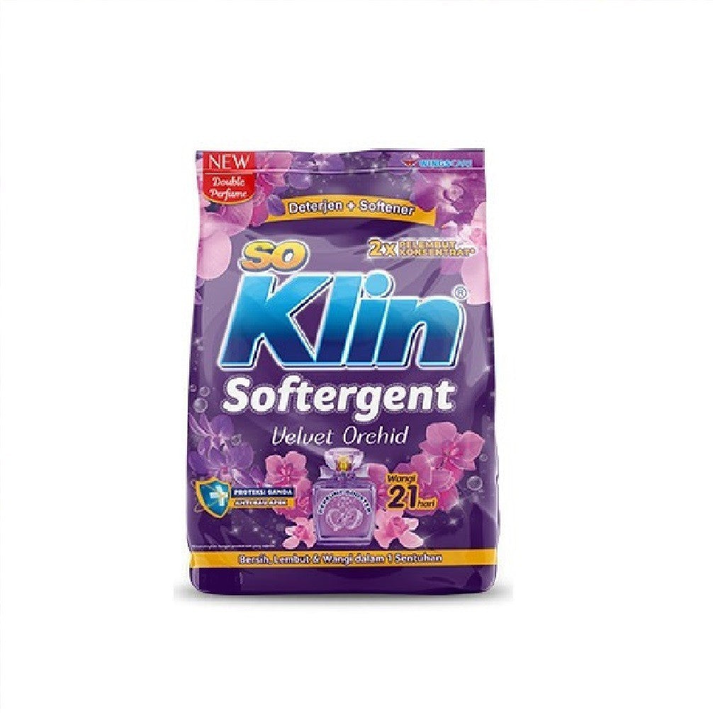 Soklin Powder Softergent 215gr / Deterjen Sabun Bubuk Cuci Baju Murah