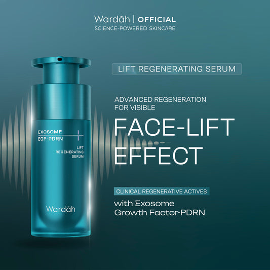[Wardah Exclusive Member] Wardah EXOSOME + PDRN Lift Regenerating Serum (Clinic Treatment Serum dengan Salmon DNA & Hifu Result, Glowing, Plumpy, Collagen Serum) - Skincare
