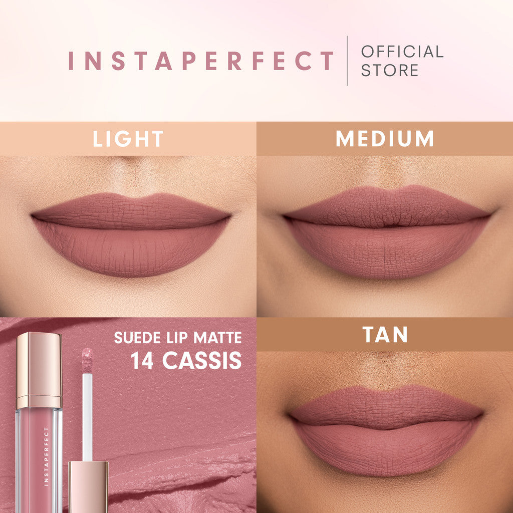 Instaperfect Suede Lip Matte (MLBB Nude Lip Cream, Cover Blurry, Transfer Resistant)-