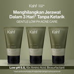 [SPECIAL 11.11 : B3G4 - KAHF BUNDLE 3IN1 PAKET FACIAL WASH] Triple Pack Face Wash 100 ml - Sabun Cuci Muka Pria Brightening, Acne, Oily, Comedo, Sensitive Skin - Wajah Glowing, Jerawat Hilang, Bebas Minyak - Gentle Cleanser Low pH for Daily Use
