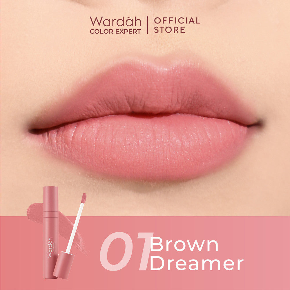 KOREAN BLUR LIPS ANTI CRACK WARDAH Colorfit Velvet Matte Lip Mousse Lip Cream Tahan Lama 24 Jam Tidak Lengket Tekstur Creamy Liptint Lip Stain Lipgloss Lip Tint Lipstik Lipcream Longlasting Waterproof Dry Lips Smooth Library
