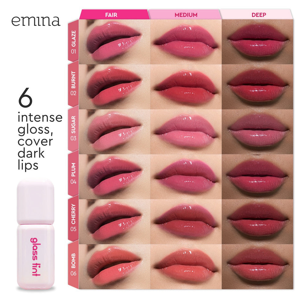 [SPECIAL 11.11] Emina Jelly Stain & Glass Tint - Lip Tint Korea Glossy Ombre Tahan 12 Jam Ringan Longlasting Transferproof SPF 25 Vitamin E Makeup Lip Stain Lembab Lipgloss Lip Matte Lipstick Lip Care Anak Sekolah