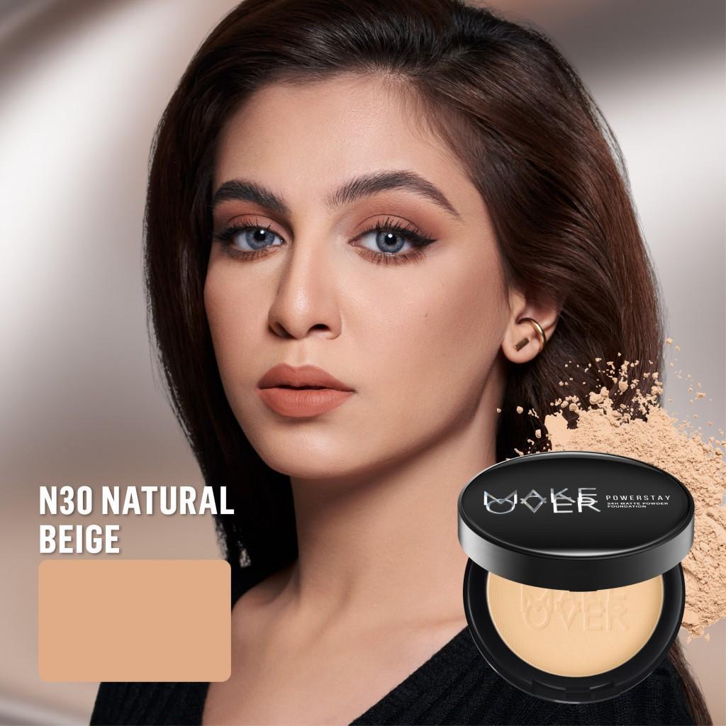 [SPECIAL 11.11] MAKE OVER Powerstay 24H Matte Powder Foundation - Bedak Padat High Coverage Ringan Compact Flawless Make Up Tahan Lama 24 Jam Non-Comedogenic BEST SELLER Poreless Somethin Time Less w Maybe Euphoria Blurring