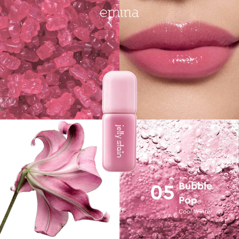 [SPECIAL 11.11] Emina Jelly Stain & Glass Tint - Lip Tint Korea Glossy Ombre Tahan 12 Jam Ringan Longlasting Transferproof SPF 25 Vitamin E Makeup Lip Stain Lembab Lipgloss Lip Matte Lipstick Lip Care Anak Sekolah