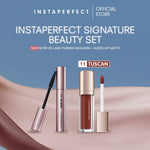 Instaperfect Signature Beauty Set: Bundle Suede Lip Matte + Noir HD Lash Tubing Mascara- Beauty Make Up Set untuk tampilan flawless- Mascara Peel Off - Lip Cream- Lip Matte