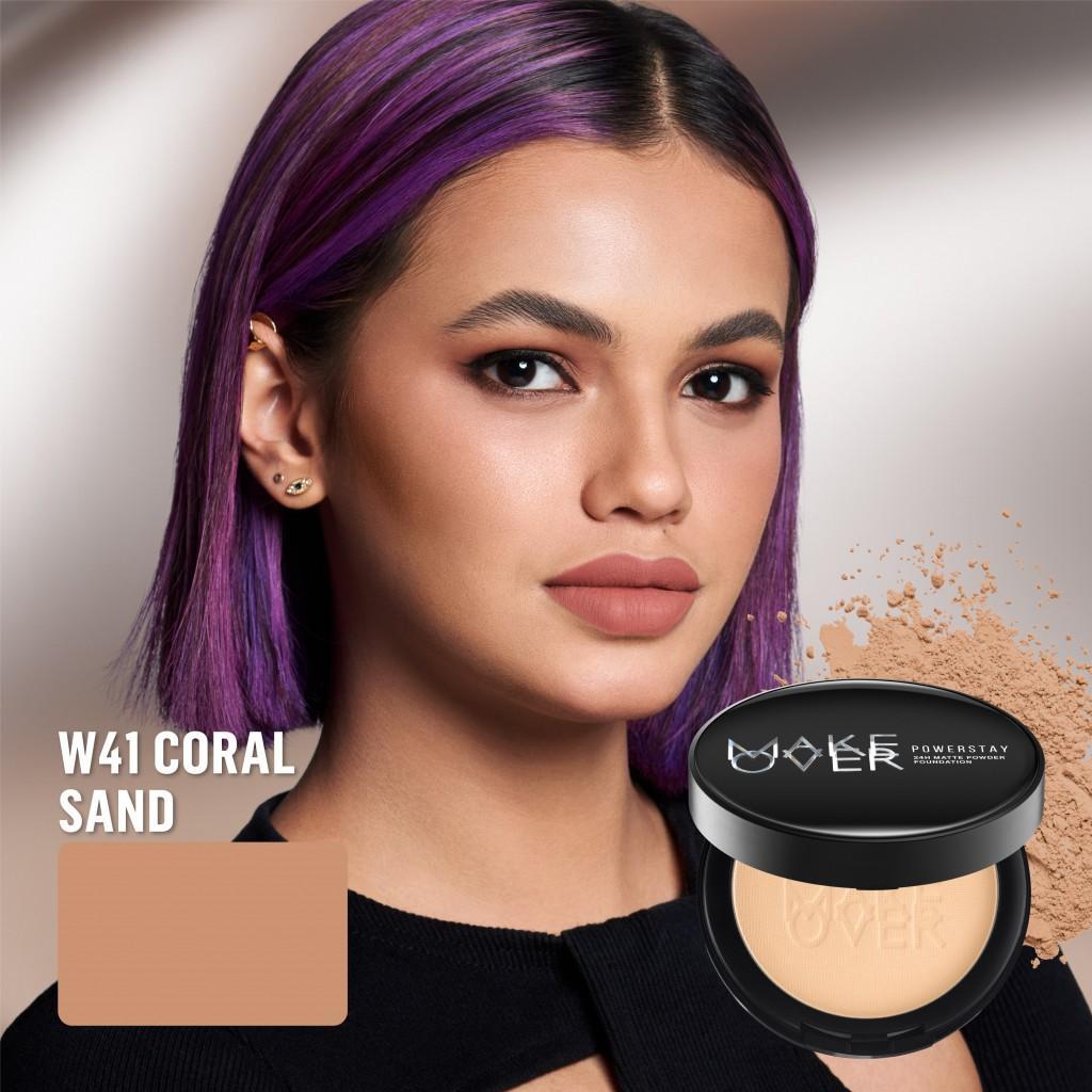 [SPECIAL 11.11] MAKE OVER Powerstay 24H Matte Powder Foundation - Bedak Padat High Coverage Ringan Compact Flawless Make Up Tahan Lama 24 Jam Non-Comedogenic BEST SELLER Poreless Somethin Time Less w Maybe Euphoria Blurring