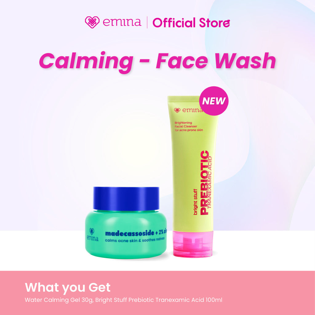 [SPECIAL 11.11] Emina Water Gel Moisturizer 30 g Hydrating - Paket 2in1 Moisturizer, Sunscreen, Face Wash | Mencerahkan & Mengurangi Flek