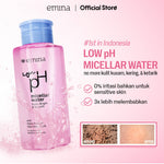 [SPECIAL 11.11] Emina Low pH Micellar Water Complete Series - Kering dan Kusam, Berminyak dan Berjerawat, Kulit Sensitif 125ml & 300ml | Pembersih Wajah Gentle Makeup Remover Double Cleansing Acne Skin Mencerahkan Menghaluskan Brightening Glowing