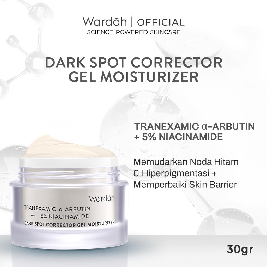 [Wardah Exclusive Member] WARDAH Gel Moisturizer Series 30 g - NEW! Collagen Moist, Tranexamic Alpha Arbutin, Symradiance, Cica Complex + Panthenol Ceramide, 14X Hyaluronic + Pentavitin, Vitamin C + Adenosine - Skincare