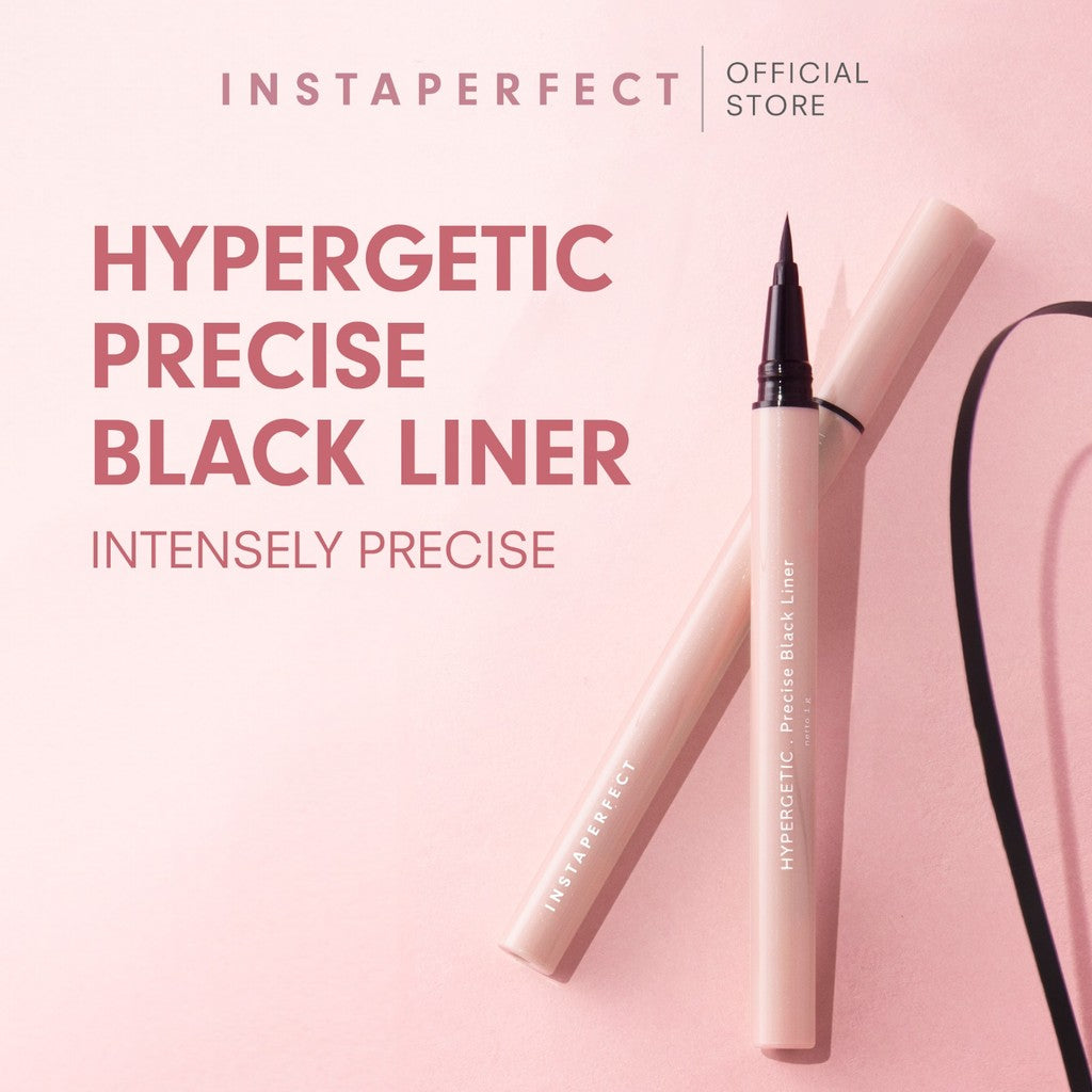 Instaperfect Iconic Eyes Duo Set- Bundle Noir HD Lash Tubing Mascara + Hypergetic Black Liner - Make Up tahan lama seharian, Peel off mascara
