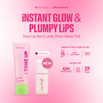 [SPECIAL 11.11] Emina Jelly Stain & Glass Tint - Lip Tint Korea Glossy Ombre Tahan 12 Jam Ringan Longlasting Transferproof SPF 25 Vitamin E Makeup Lip Stain Lembab Lipgloss Lip Matte Lipstick Lip Care Anak Sekolah