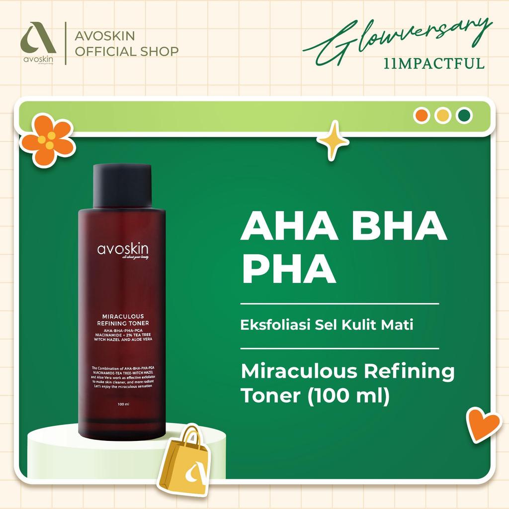 [Avoskin x Oasea] Optimum Glow Skin Bundle - Avoskin Miraculous Refining Toner 100ml & Oasea Algaktiv Optimmunist Hydraplus Milky Facial Wash 50 ml
