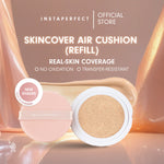 Instaperfect Refill Skincover Air Cushion 11 g (Real Skin Buildable Coverage, Transfer-Resistant, SPF 50 PA++++)- Bedak Foundation Muka Tahan lama-
