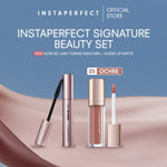 Instaperfect Signature Beauty Set: Bundle Suede Lip Matte + Noir HD Lash Tubing Mascara- Beauty Make Up Set untuk tampilan flawless- Mascara Peel Off - Lip Cream- Lip Matte