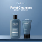 [KAHF BUNDLE 2IN1 PAKET PERAWATAN DAILY USE ESSENTIALS : WAJAH CERAH BEBAS KUSAM + BADAN BERSIH ANTI BAU] Paket Cleansing (Face Wash + Body Wash) - Suitable for Daily Use