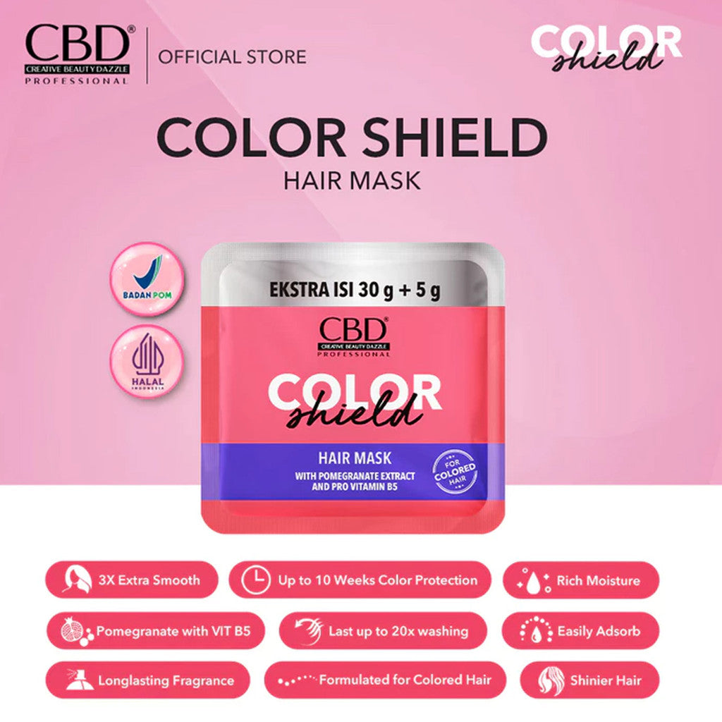 CBD Hair Mask Masker Perawatan Rambut 30 g Kemasan Sachet 35gr Travel Size