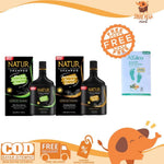 NATUR Shampoo Aloe Vera / Ginseng Extract 80ML | 140ML | 270ML - Perawatan Rambut Anti Rontok dan Ketombe