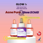 GLOW FX Bundle Set 2pcs Acne Pure Serum 20ml + 1pcs Glow Bomb Serum 20ml