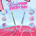 DAZZLE ME Lock&Pop Volumax-ing Longlash-ting Mascara | Duo Eyeliner Series Hyper Stay and Hyper Slim | Eyebrow Pencil Series Pensil Alis Tahan Lama