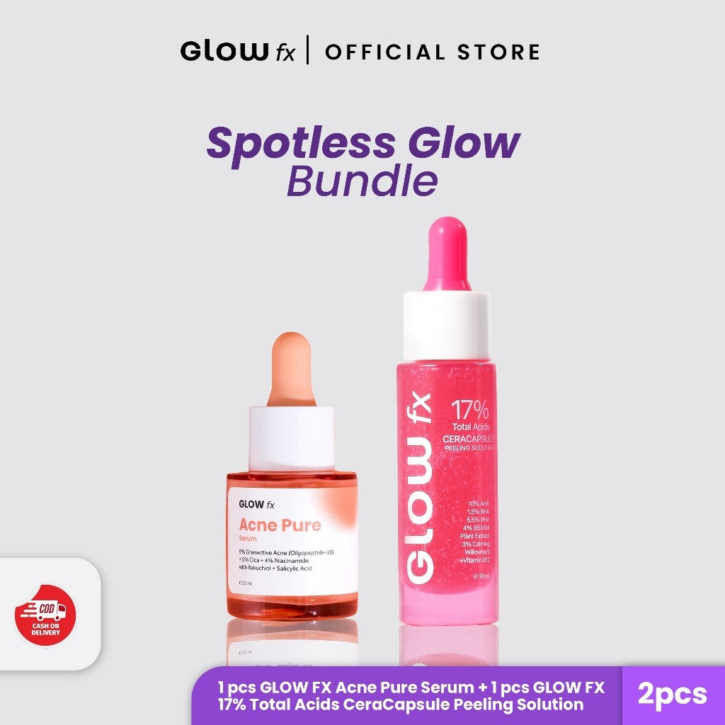 [Clear & Bright Perfecting Trio] GLOW FX Peeling Serum + Glow Bomb Serum 20ml + Acne Pure Serum 20ml