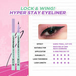 DAZZLE ME Lock&Pop Volumax-ing Longlash-ting Mascara | Duo Eyeliner Series Hyper Stay and Hyper Slim | Eyebrow Pencil Series Pensil Alis Tahan Lama