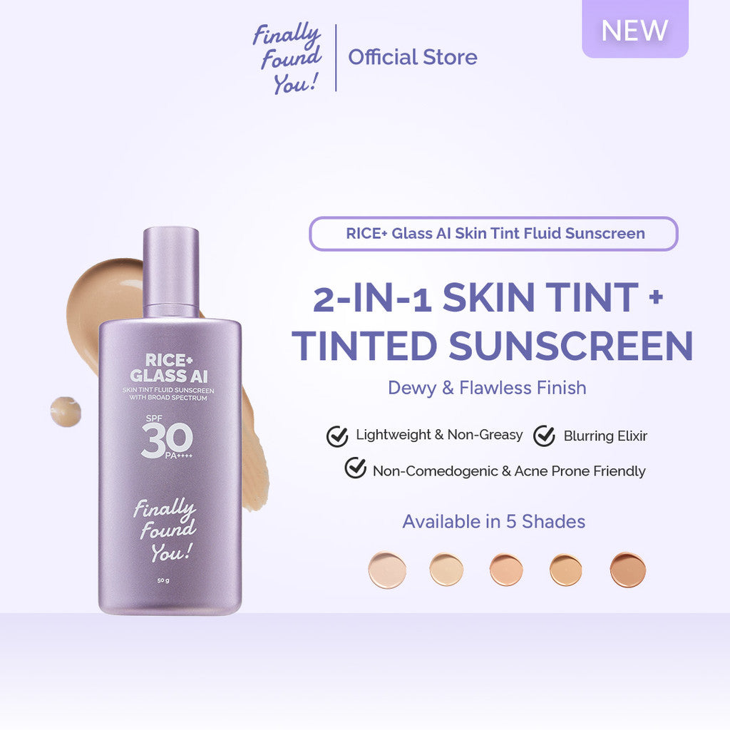 [NEW] Finally Found You! Dual Rice Bright Glow ( 2in1 Skin Tint & Tinted Sunscreen + Soy Moist 30g)