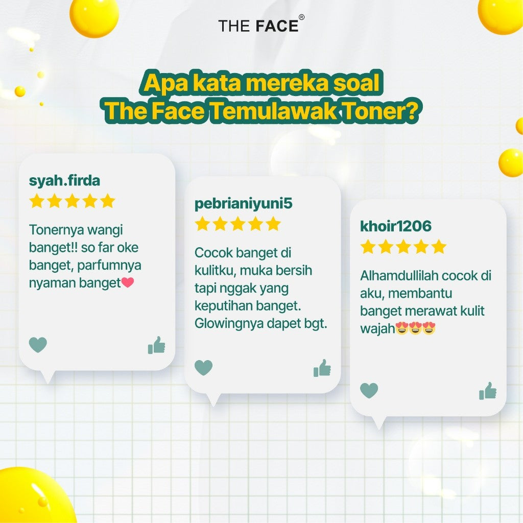 THE FACE Temulawak Toner 125ml With Allantoin % Glutathione | Man Corner