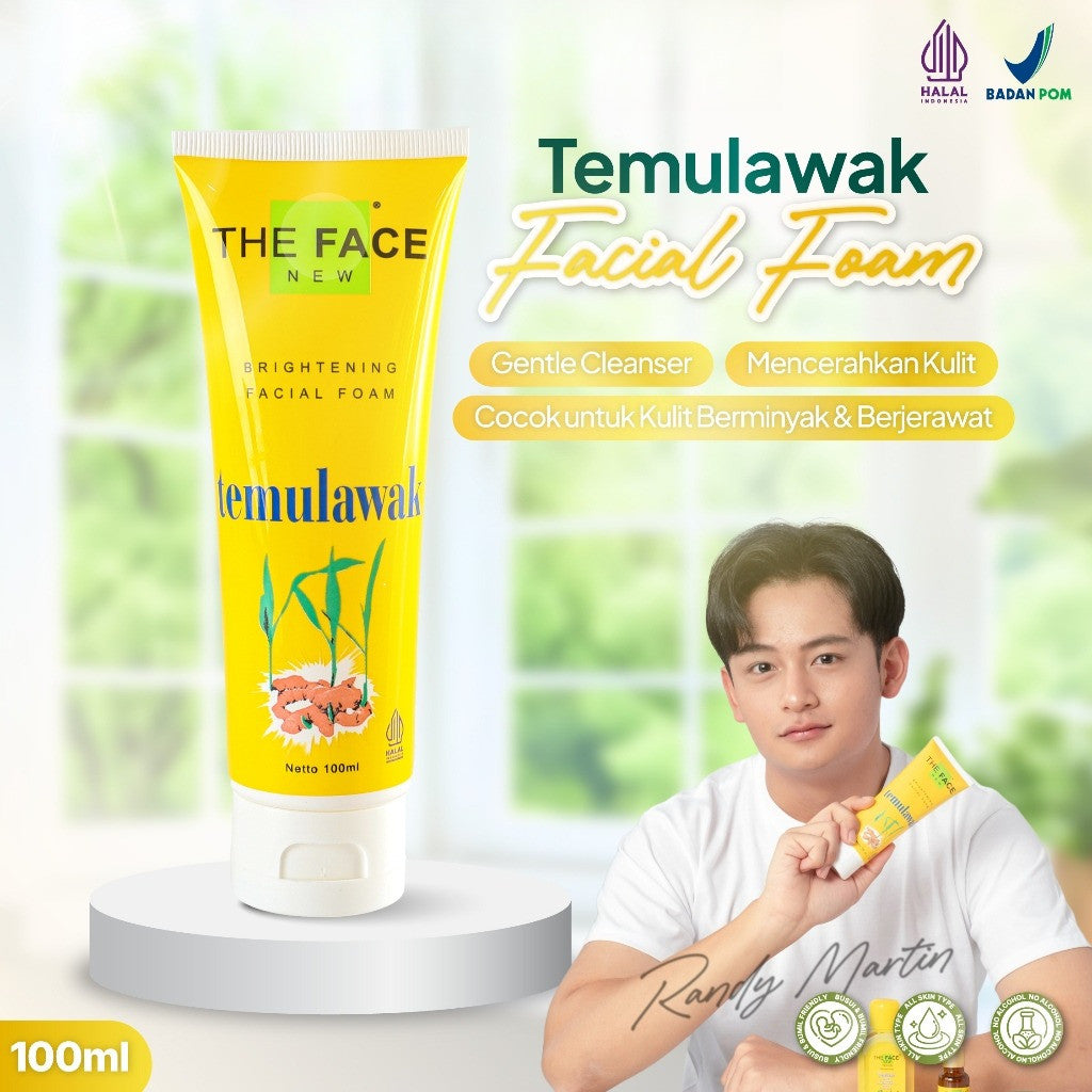 THE FACE Temulawak  Facial Foam 100ml With Ekstrak Temulawak and Niacinamide | Man Corner