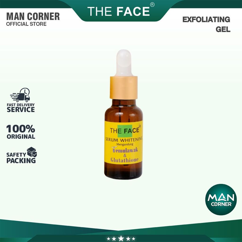 THE FACE Temulawak Whitening Serum with Glutathione 20ml | Man Corner