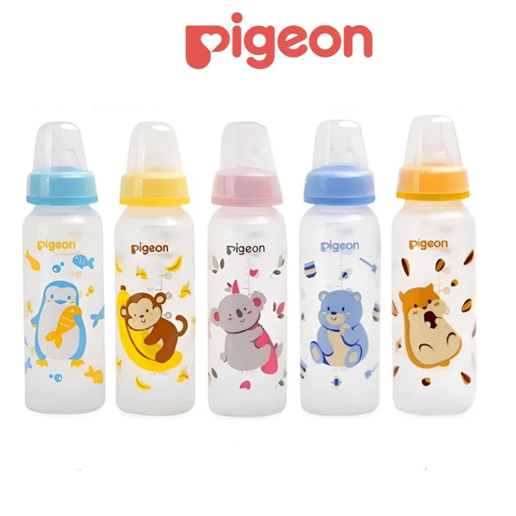 Pigeon PP Slim Neck Bottle 240ml 120ml 50ml - Botol Susu Pigeon Leher Standar Eco Pack