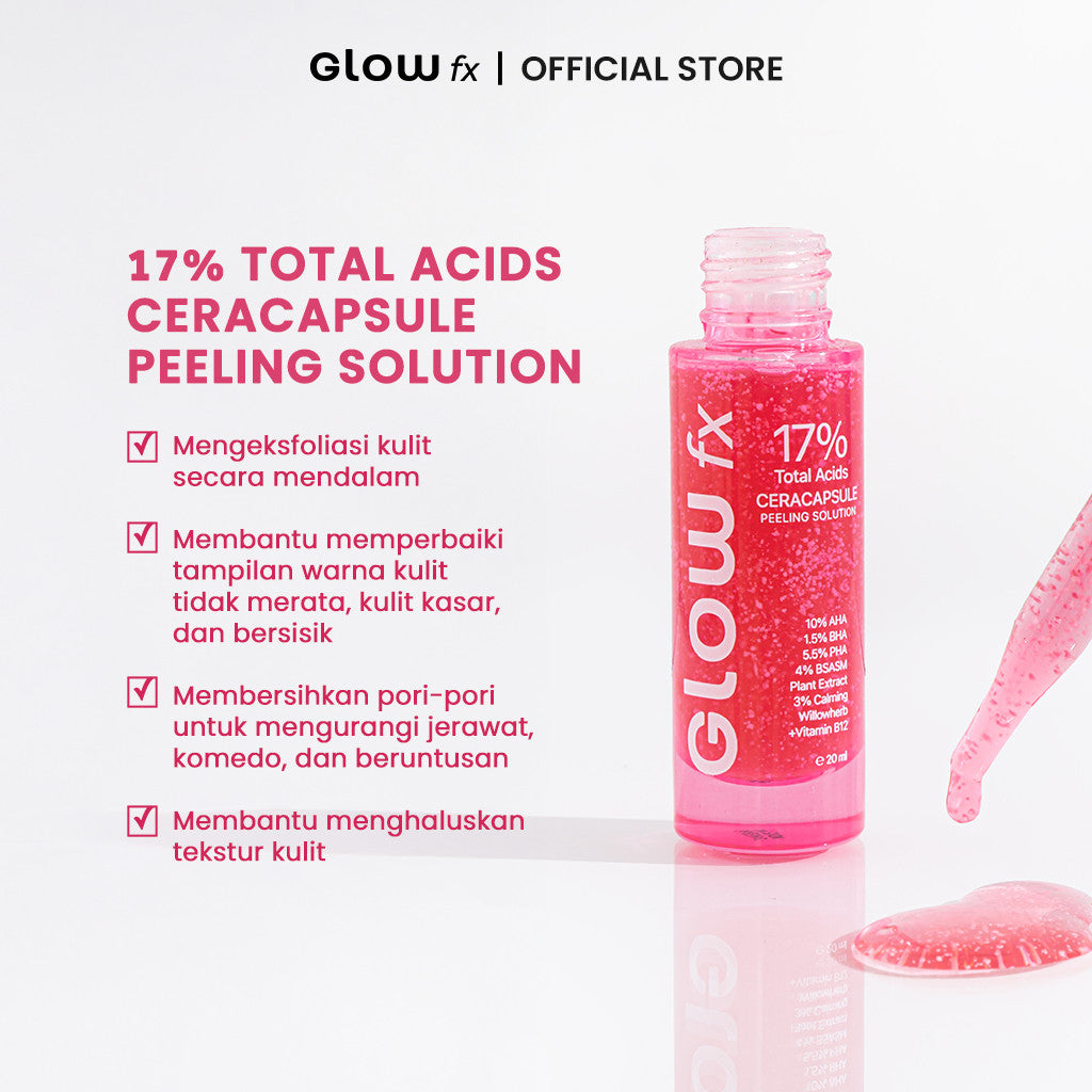 GLOW FX Clear Skin & Glow Complete 4 Step Bundle - Skincare Lengkap Jerawat & Brightening 4 Langkah