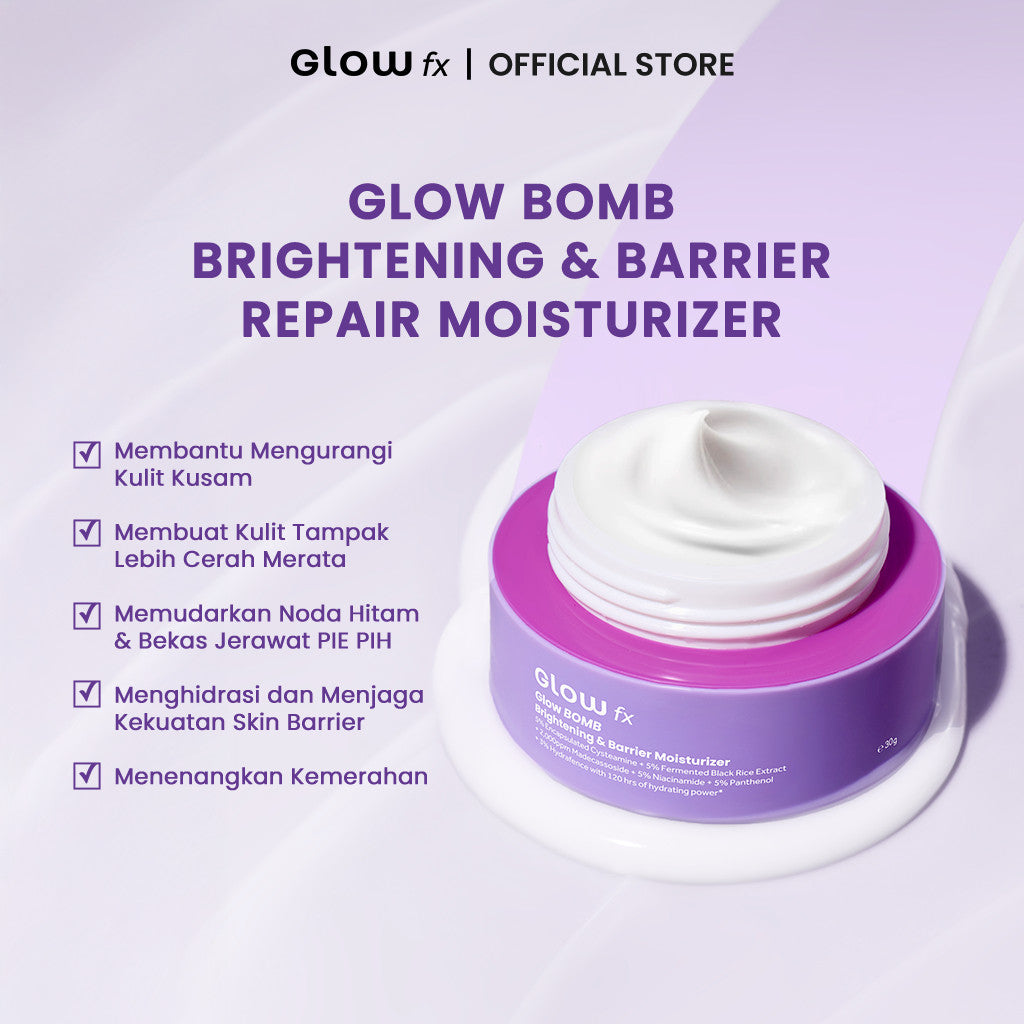GLOW FX Clear Skin & Glow Complete 4 Step Bundle - Skincare Lengkap Jerawat & Brightening 4 Langkah