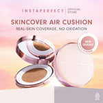Instaperfect Poreless Blur Satin Real Skin Set- Instaperfect Skincover Air Cushion + Instaperfect Skin Blur Filter Powder- Set Make up for Medium Coverage Result