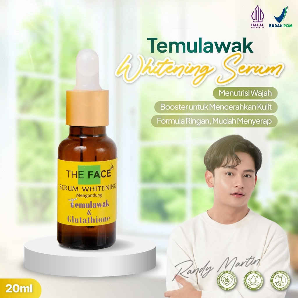 THE FACE Temulawak Whitening Serum with Glutathione 20ml | Man Corner