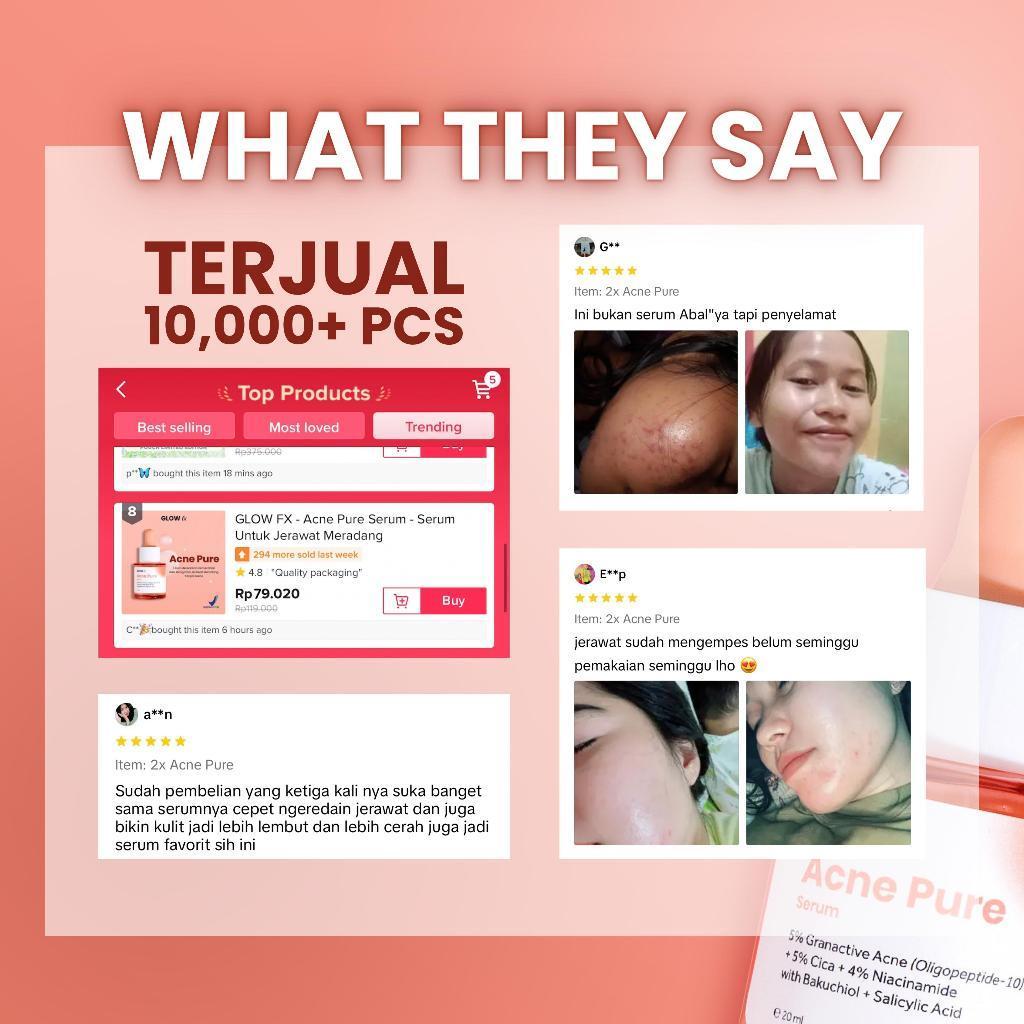 [Spotless Glow Set] GLOW FX 17% Total Acid CeraCapsule Peeling Solution Serum + Acne Pure Serum 20ml