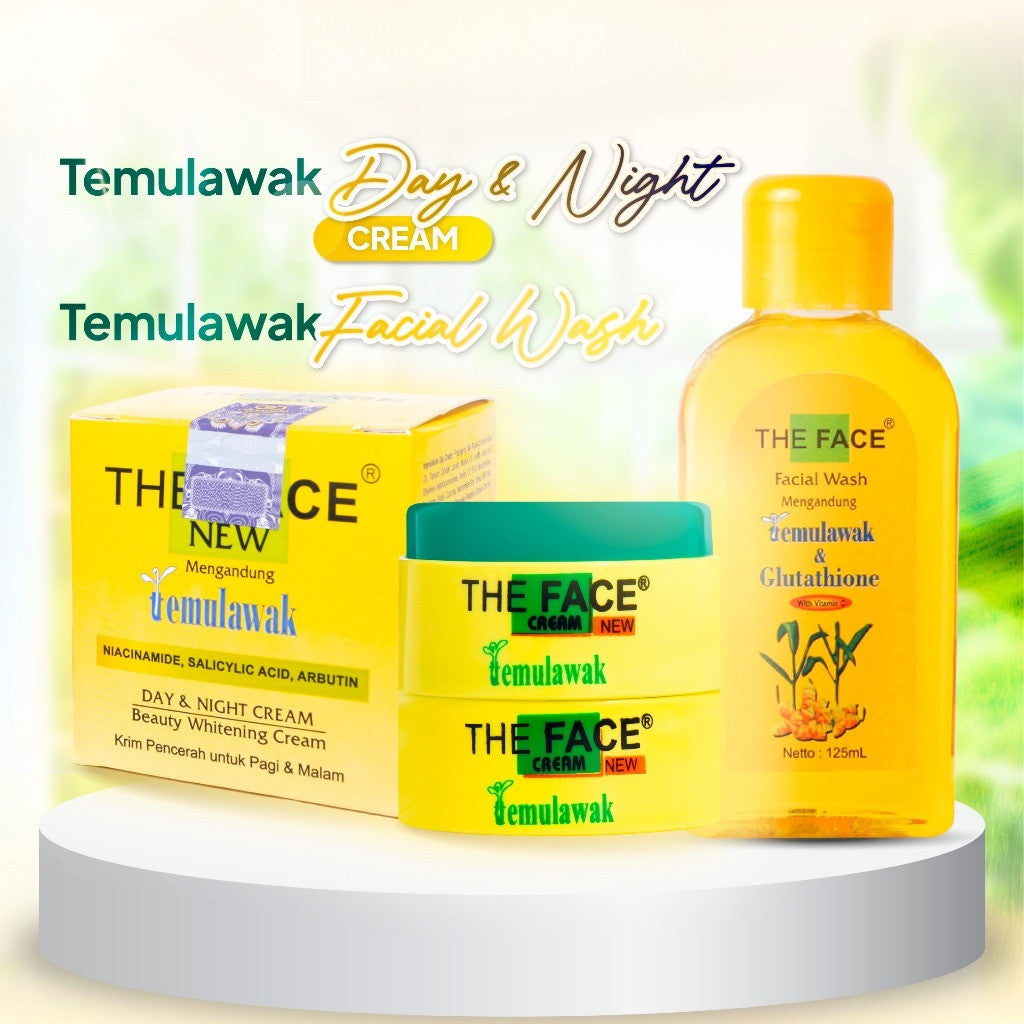 THE FACE Temulawak Day & Night Cream Netto 30gr With 5% Niacinamide | Man Corner