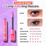 DAZZLE ME Lock&Pop Volumax-ing Longlash-ting Mascara | Duo Eyeliner Series Hyper Stay and Hyper Slim | Eyebrow Pencil Series Pensil Alis Tahan Lama