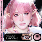 Eyeshare Softlens Big Eyes Merah Biru Ungu Abu-abu Merah Muda 14.5MM 1Pasang Lensa Kontak Cosplay Mata Halloween Softlen